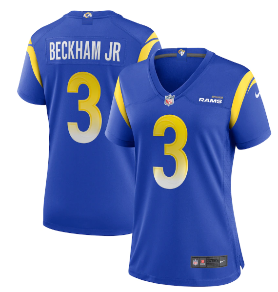 Women's Los Angeles Rams #3 Odell Beckham Jr. Royal Vapor Untouchable Limited Stitched Jersey(Run Small) Women's Los Angeles Rams #3 Odell Beckham Jr. Royal Vapor Untouchable Limited Stitched Jersey(Run Small)