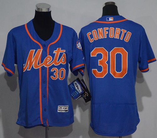 Women's Mets #30 Michael Conforto Blue Flexbase Authentic Stitched MLB Jersey