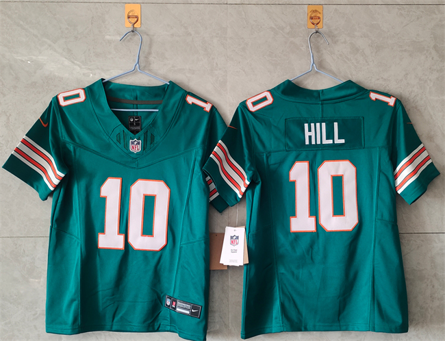 Women's Miami Dolphins #10 Tyreek Hill Aqua Alternate F.U.S.E Vapor Untouchable Stitched Jersey(Run Small) Women's Miami Dolphins #10 Tyreek Hill Aqua Alternate F.U.S.E Vapor Untouchable Stitched Jersey(Run Small)
