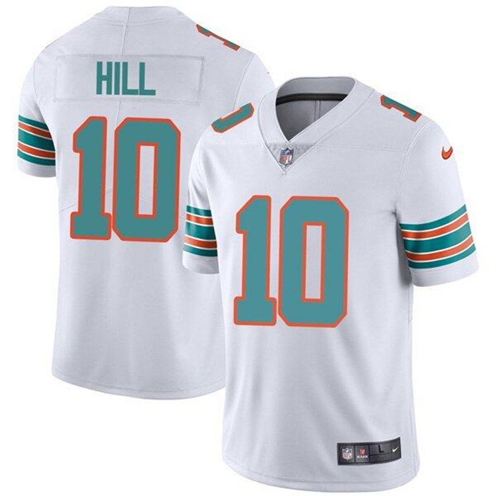 Women's Miami Dolphins #10 Tyreek Hill White Vapor Untouchable Stitched Jersey(Run Small) Women's Miami Dolphins #10 Tyreek Hill White Vapor Untouchable Stitched Jersey(Run Small)