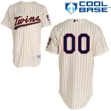 Women's Minnesota Twins MLB Cream Customized Jersey Women's Minnesota Twins MLB Cream Customized Jersey