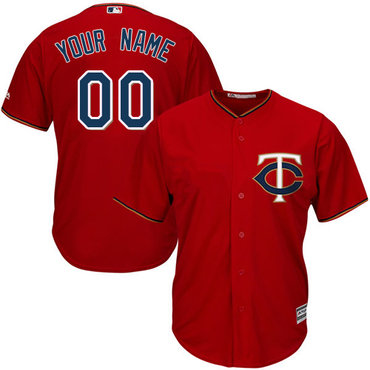 Women's Minnesota Twins Red MLB Cool Base Customized Jersey Women's Minnesota Twins Red MLB Cool Base Customized Jersey