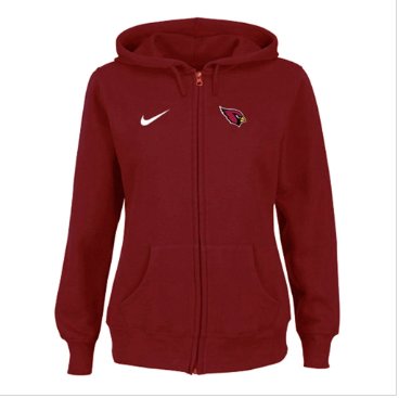 Women's NEW Arizona Cardinals Ladies Tailgater Full Zip Hoodie Red