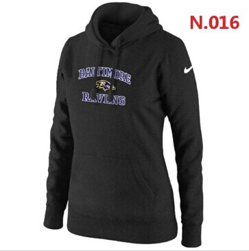 Women's NEW Baltimore Ravens Heart & Soul Pullover Hoodie Black Women's NEW Baltimore Ravens Heart & Soul Pullover Hoodie Black