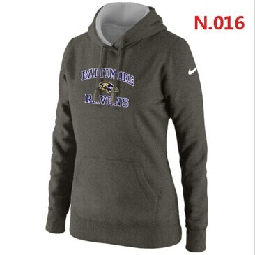 Women's NEW Baltimore Ravens Heart & Soul Pullover Hoodie Grey Women's NEW Baltimore Ravens Heart & Soul Pullover Hoodie Grey