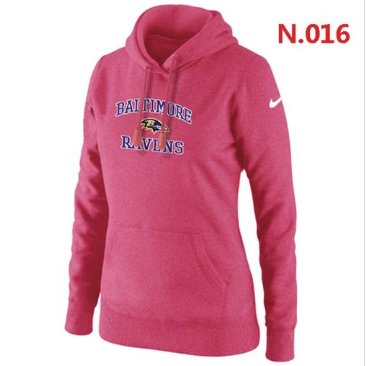 Women's NEW Baltimore Ravens Heart & Soul Pullover Hoodie Pink Women's NEW Baltimore Ravens Heart & Soul Pullover Hoodie Pink