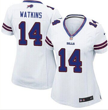 Women's NEW Buffalo Bills #14 Sammy Watkins White NFL Limited Jersey