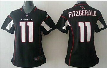 Women's NEW Cardinals #11 Larry Fitzgerald Black Alternate NFL Elite Jersey