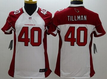 Women's NEW Cardinals #40 Pat Tillman White NFL Limited Jersey