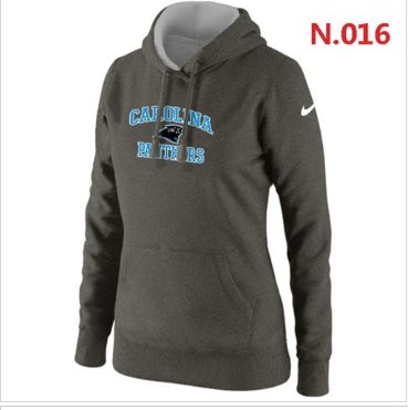 Women's NEW Carolina Panthers Heart & Soul Pullover Hoodie Grey Women's NEW Carolina Panthers Heart & Soul Pullover Hoodie Grey
