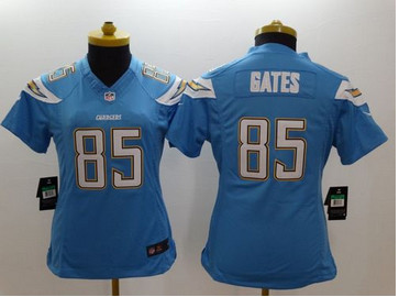 Women's NEW Chargers #85 Antonio Gates Electric Blue Alternate NFL New Limited Jersey