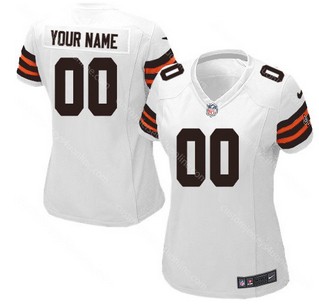 Women's NEW Cleveland Browns Customized white Color Jerseys Women's NEW Cleveland Browns Customized white Color Jerseys