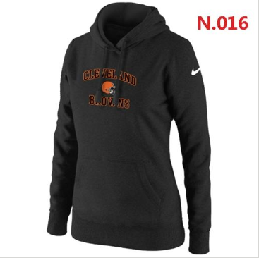 Women's NEW Cleveland Browns Heart & Soul Pullover Hoodie Black Women's NEW Cleveland Browns Heart & Soul Pullover Hoodie Black
