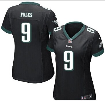 Women's NEW Eagles #9 Nick Foles Black Alternate NFL Limited Jersey