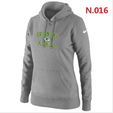 Women's NEW Green Bay Packers Heart & Soul Pullover Hoodie Light Grey Women's NEW Green Bay Packers Heart & Soul Pullover Hoodie Light Grey