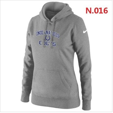 Women's NEW Indianapolis Colts Heart & Soul Pullover Hoodie Light Grey Women's NEW Indianapolis Colts Heart & Soul Pullover Hoodie Light Grey