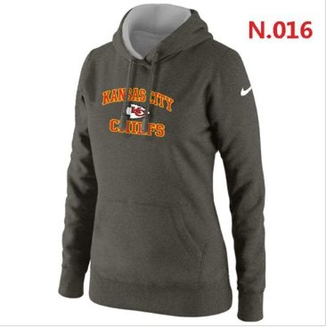Women's NEW Kansas City Chiefs Heart & Soul Pullover Hoodie Dark Grey Women's NEW Kansas City Chiefs Heart & Soul Pullover Hoodie Dark Grey