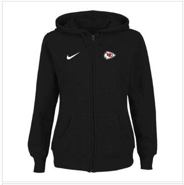 Women's NEW Kansas City Chiefs Ladies Tailgater Full Zip Hoodie Black Women's NEW Kansas City Chiefs Ladies Tailgater Full Zip Hoodie Black