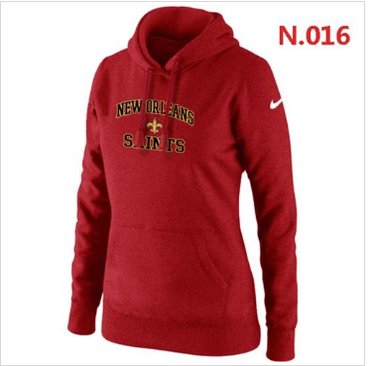 Women's NEW New Orleans Saints Heart & Soul Pullover Hoodie Red Women's NEW New Orleans Saints Heart & Soul Pullover Hoodie Red