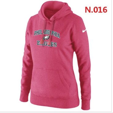 Women's NEW Philadelphia Eagles Heart & Soul Pullover Hoodie Pink Women's NEW Philadelphia Eagles Heart & Soul Pullover Hoodie Pink