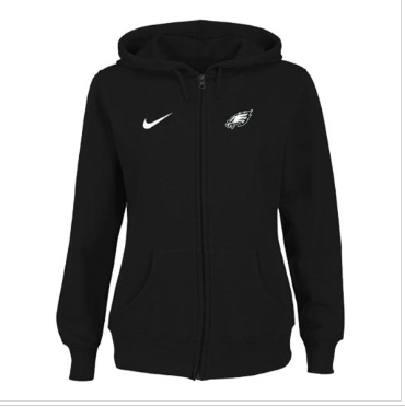 Women's NEW Philadelphia Eagles Ladies Tailgater Full Zip Hoodie Black Women's NEW Philadelphia Eagles Ladies Tailgater Full Zip Hoodie Black