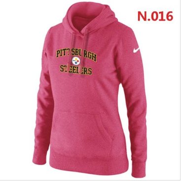 Women's NEW Pittsburgh Steelers Heart & Soul Pullover Hoodie Pink Women's NEW Pittsburgh Steelers Heart & Soul Pullover Hoodie Pink