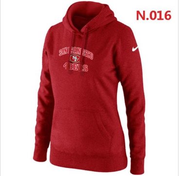 Women's NEW San Francisco 49ers Heart & Soul Pullover Hoodie Red Women's NEW San Francisco 49ers Heart & Soul Pullover Hoodie Red