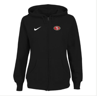 Women's NEW San Francisco 49ers Ladies Tailgater Full Zip Hoodie Black Women's NEW San Francisco 49ers Ladies Tailgater Full Zip Hoodie Black