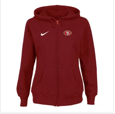Women's NEW San Francisco 49ers Ladies Tailgater Full Zip Hoodie Red Women's NEW San Francisco 49ers Ladies Tailgater Full Zip Hoodie Red