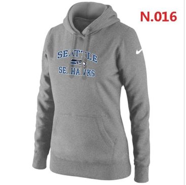 Women's NEW Seattle Seahawks Heart & Soul Pullover Hoodie Light Grey Women's NEW Seattle Seahawks Heart & Soul Pullover Hoodie Light Grey