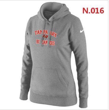 Women's NEW Tampa Bay Buccaneers Heart & Soul Pullover Hoodie Light Grey Women's NEW Tampa Bay Buccaneers Heart & Soul Pullover Hoodie Light Grey