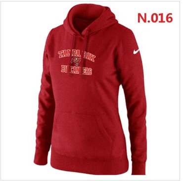 Women's NEW Tampa Bay Buccaneers Heart & Soul Pullover Hoodie Red Women's NEW Tampa Bay Buccaneers Heart & Soul Pullover Hoodie Red