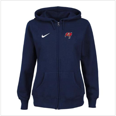 Women's NEW Tampa Bay Buccaneers Ladies Tailgater Full Zip Hoodie Blue Women's NEW Tampa Bay Buccaneers Ladies Tailgater Full Zip Hoodie Blue