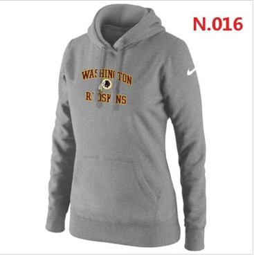 Women's NEW Washington Redskins Heart & Soul Pullover Hoodie Light Grey Women's NEW Washington Redskins Heart & Soul Pullover Hoodie Light Grey
