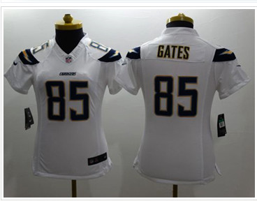 Women's New Chargers #85 Antonio Gates White NFL New Limited Jersey