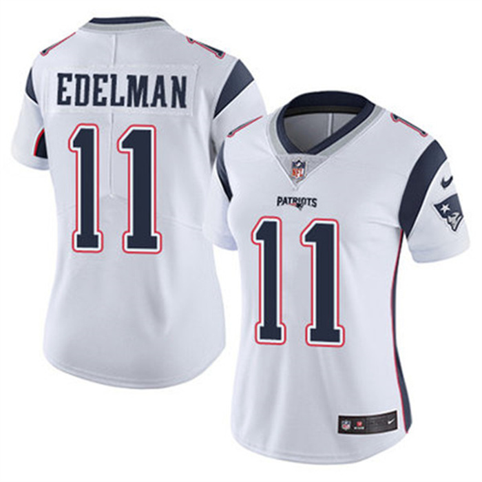 Women's New England Patriots #11 Julian Edelman White Vapor Untouchable Stitched Jersey(Run Small) Women's New England Patriots #11 Julian Edelman White Vapor Untouchable Stitched Jersey(Run Small)