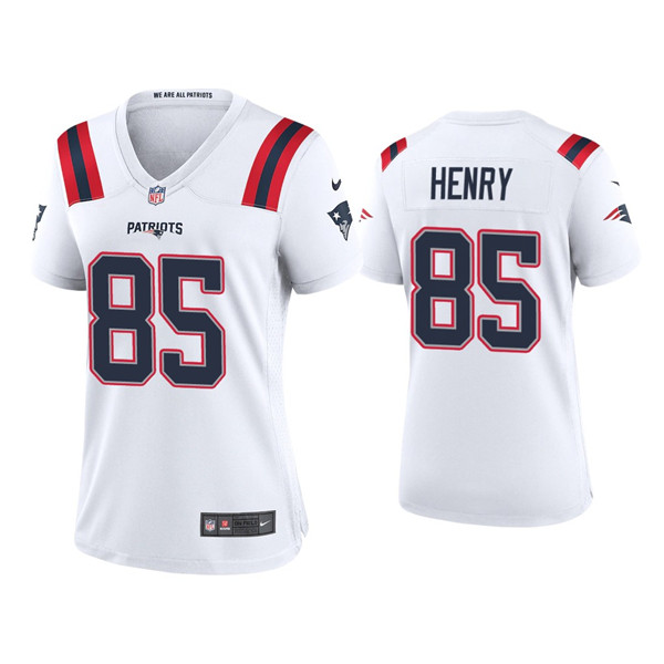 Women's New England Patriots #85 Hunter Henry White Vapor Untouchable Limited Stitched Jersey Women's New England Patriots #85 Hunter Henry White Vapor Untouchable Limited Stitched Jersey