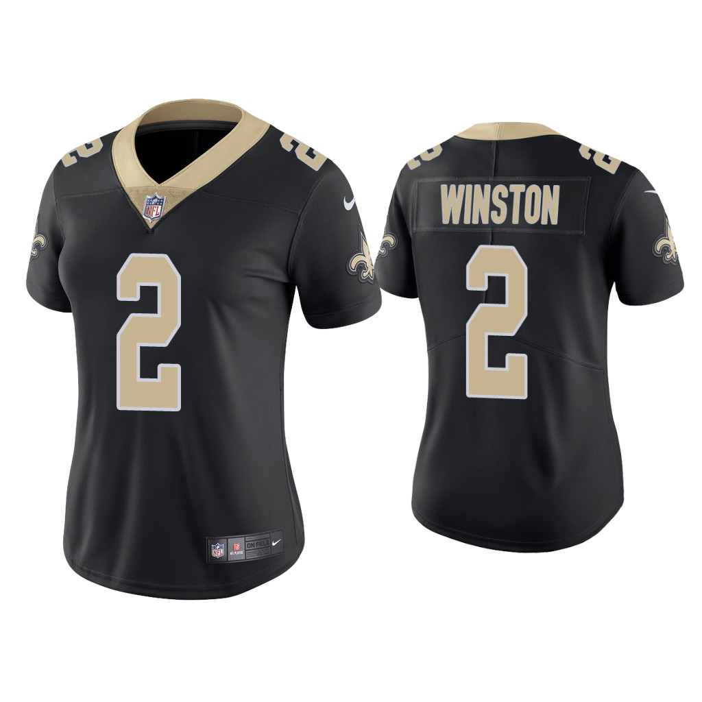 Women's New Orleans Saints #2 Jameis Winston Black Vapor Untouchable Limited Stitched Jersey(Run Small) Women's New Orleans Saints #2 Jameis Winston Black Vapor Untouchable Limited Stitched Jersey(Run Small)