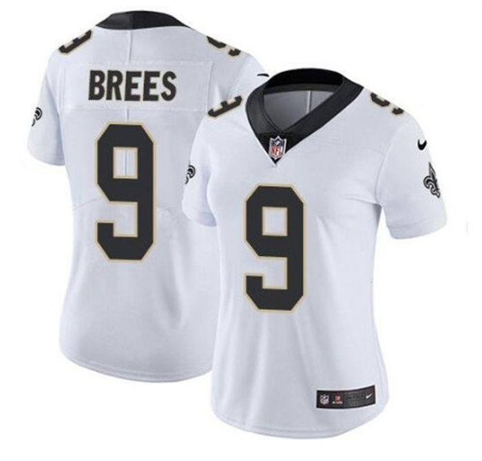Women's New Orleans Saints #9 Drew Brees White Vapor Untouchable Limited Stitched Jersey(Run Small) Women's New Orleans Saints #9 Drew Brees White Vapor Untouchable Limited Stitched Jersey(Run Small)