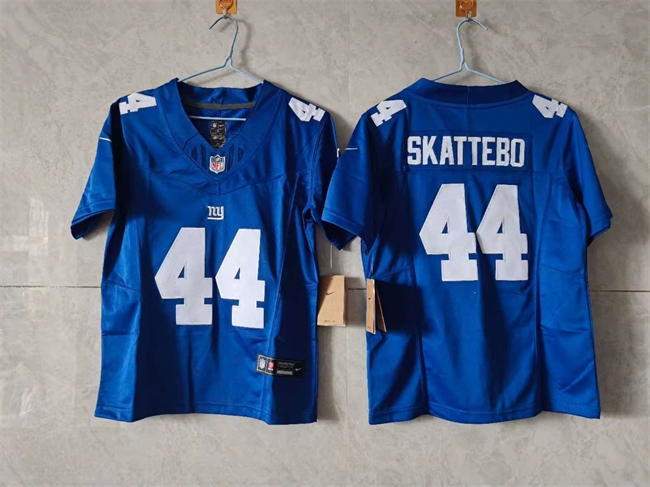 Women's New York Giants #44 Cam Skattebo Blue F.U.S.E. Vapor Stitched Jersey(Run Small) Women's New York Giants #44 Cam Skattebo Blue F.U.S.E. Vapor Stitched Jersey(Run Small)