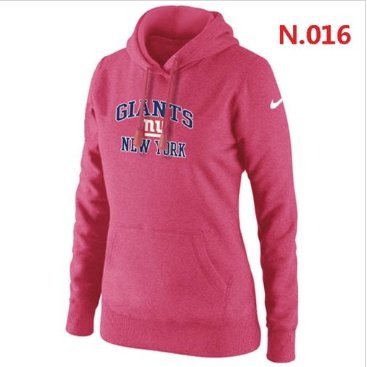 Women's New York Giants Heart & Soul Pullover Hoodie Pink