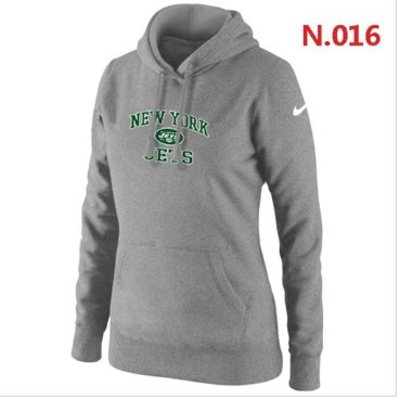 Women's New York Jets Heart & Soul Pullover Hoodie Light Grey Women's New York Jets Heart & Soul Pullover Hoodie Light Grey