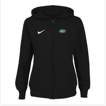 Women's New York Jets Ladies Tailgater Full Zip Hoodie Black Women's New York Jets Ladies Tailgater Full Zip Hoodie Black