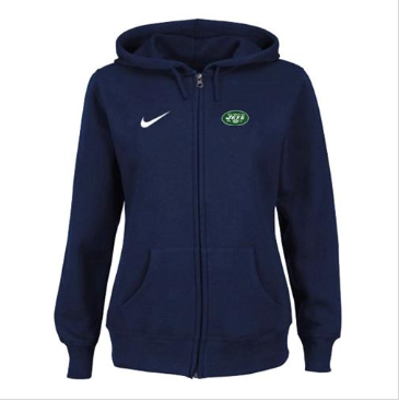 Women's New York Jets Ladies Tailgater Full Zip Hoodie Blue Women's New York Jets Ladies Tailgater Full Zip Hoodie Blue