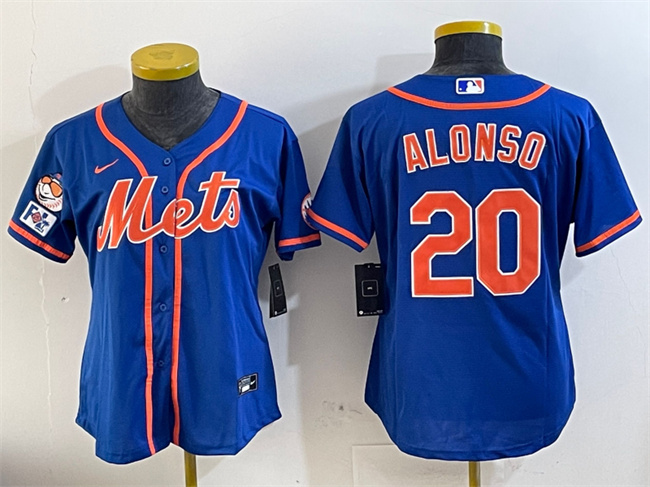 Women's New York Mets #20 Pete Alonso Royal 2025 Spring Training Cool Base Stitched Baseball Jersey(Run Small) Women's New York Mets #20 Pete Alonso Royal 2025 Spring Training Cool Base Stitched Baseball Jersey(Run Small)