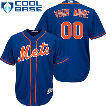 Women's New York Mets Customized Blue With Orange Women's New York Mets Customized Blue With Orange