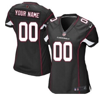 Women's Nike Arizona Cardinals Customized Black Jersey Women's Nike Arizona Cardinals Customized Black Jersey