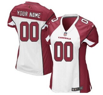 Women's Nike Arizona Cardinals Customized White Jersey Women's Nike Arizona Cardinals Customized White Jersey