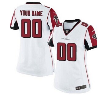 Women's Nike Atlanta Falcons Customized White Jersey Women's Nike Atlanta Falcons Customized White Jersey