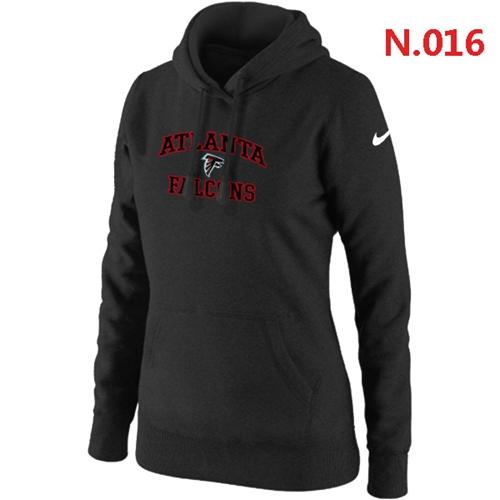 Women's Nike Atlanta Falcons Heart & Soul Pullover Hoodie Black Women's Nike Atlanta Falcons Heart & Soul Pullover Hoodie Black